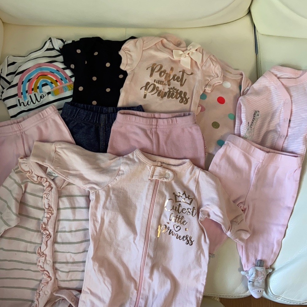 SOLD 12pc Newborn Baby Girl Clothing